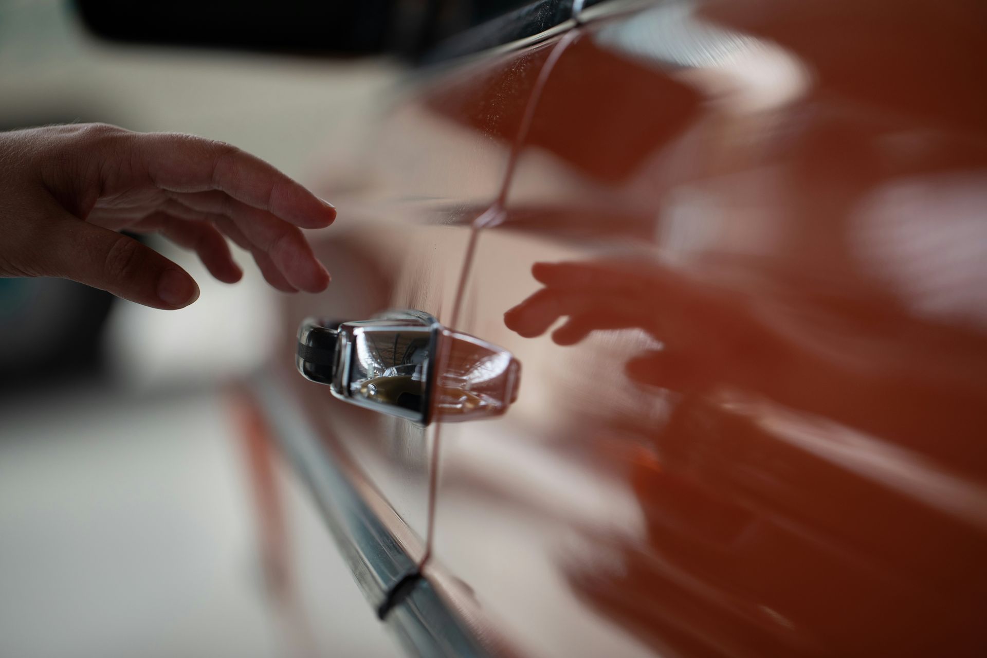 a person using a faucet